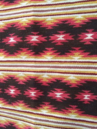 Navajo Rug Pony Saddle Blanket Throw Antique Native American Indian Weaving 1930