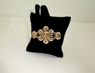 Antique Victorian Low Karat Gold Multi Diamond Ruby Lion Head Brooch/pin,