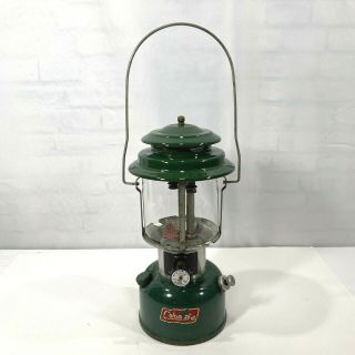 Vintage Coleman 220j Double Mantle Lantern 1978 Green 220e5891