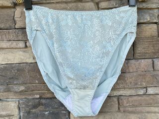 Vintage Olga High Waist 8 Nylon Pantie Bikini Underwear Second Skin