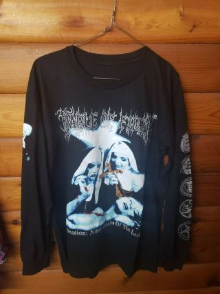 Vintage Unworn 1998 Cradle Of Filth Bootleg Metal Shirt Decadence Possessions