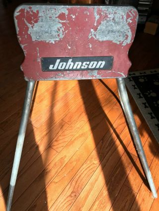 Classic Antique Johnson Outboard Motor Display Stand