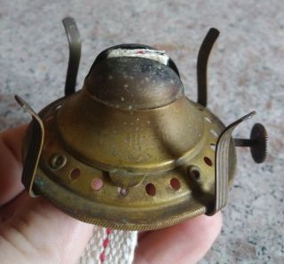 Vintage 19th C.  1 Miller Oil Kerosene Lamp Burner Look 2 1/2 " Fit Chimney