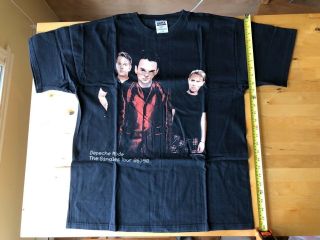 Vintage Depeche Mode The Singles Tour T - Shirt 1998.  X - Large.  Vgc.  Cotton