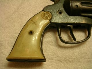 Antique Toy Kilgore Ranger Cast Iron Cap Gun Pistol 3