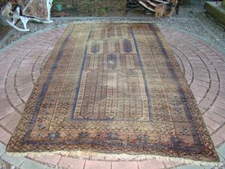 Antique Shabby Chic Worn Carpet Tribal Balouch Distressed Rug Cabin/rustic Decor