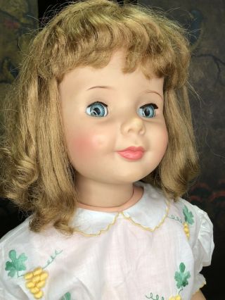 Baby Face Patti Playpal Vintage Doll Curly Blonde ADORABLE Ideal 3