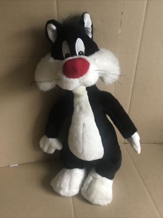 Vintage Warner Bros Plush Sylvester The Cat Looney Tunes 90s