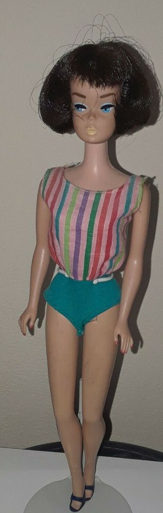 Barbie American Girl Brunette Vintage 1964