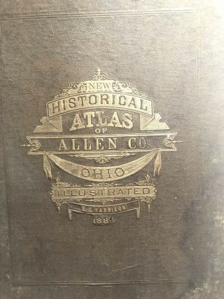 Atlas Of Allen County,  Ohio 1880