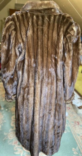 Vintage Fancy Ladies Full Length Medium Mink Coat