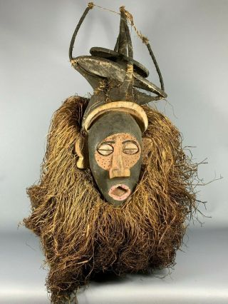 200231 - Old & Rare Tribal African Yaka Mask - Congo.