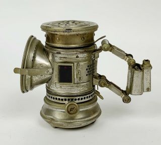 Antique Search light bicycle lamp lantern Bridgeport Brass co 3