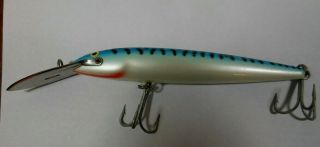 Vintage Rapala Cd - 14 Magnum Silver Blue Mackeral Sinking Lure Made In Finland