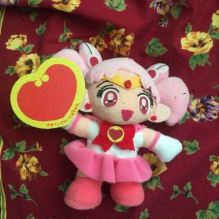 1995 Japanese Antique Bandai Sailor Moon Chibi Usa Plush Doll Heart Type Rare