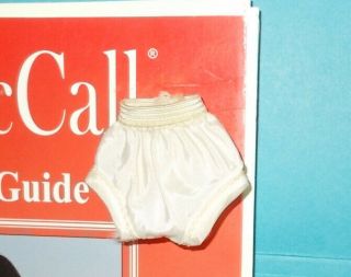 Vintage 8 " Ac Betsy Mccall Doll White Taffeta Panties Underwear 1950s/1960s