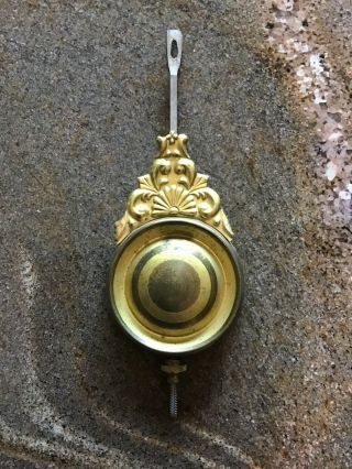 Antique Brass Kitchen Parlor Shelf Clock Pendulum Parts Repair