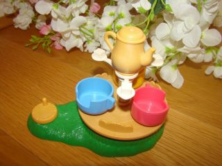 Vintage Sylvanian Families Tomy 1995 Baby Carousel Teacup Ride Calico Critters