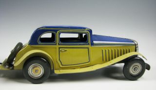 Vintage or Antique Tin Mettoy Wind - up Car and Trailer 6
