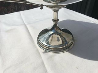 STUNNING ART NOUVEAU SOLID STERLING SILVER FOOTED BOWL/TAZZA S/FIELD 1896 411grs 4