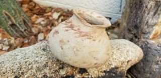 Hohokam Red On Buff Santa Cruz Pottery Jar Bird Tracks No Resto Arizona Anasazi 3
