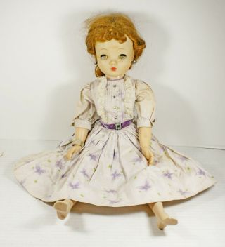Vintage Madame Alexander Cissy Doll 20 In 1958 Purple Butterfly Dress Jointed