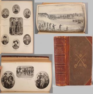 Antique Illustrated History Of The First Maine Cavalry Regimental Civil War Book