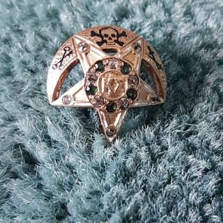 Kappa Sigma fraternity antique 14k gold mine cut diamonds pin badge - Wow 3