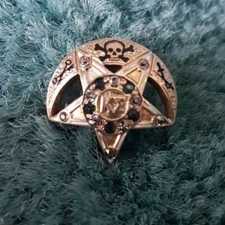 Kappa Sigma fraternity antique 14k gold mine cut diamonds pin badge - Wow 6
