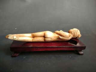 ANTIQUE CHINESE DOCTOR ' S LADY WITH BASE 2