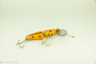 Vintage Heddon Scissor Tail Strawberry Spot Antique Fishing Lure JJ2 3