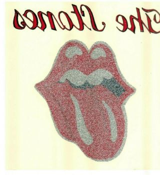 Vintage Rolling Stones Glitter T - Shirt Iron On Transfer