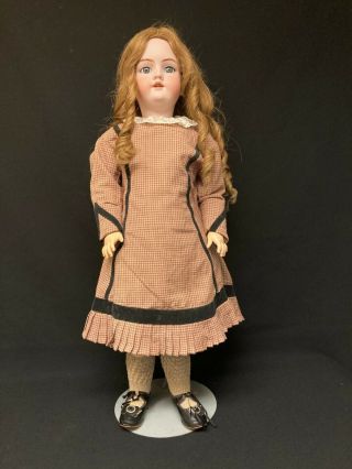 Antique Bisque Doll On Composition Body By Heinrich Handwerck Molde 119 - 13