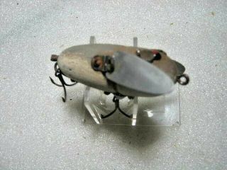 Rare Vintage Heddon Crazy Crawler Flocked Mouse Lure Leather Tail And Ears 3