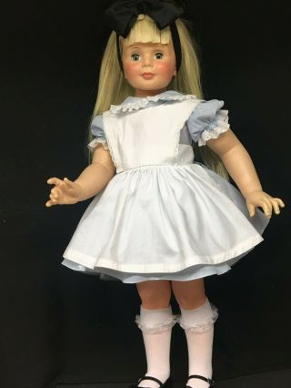 Ideal Baby Face Patti Playpal Doll As Alice In Wonderland 5 Pc Outfit W Wig