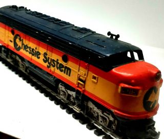 Vintage Tyco Train Chessie Diesel Engine Locomotive System 4015 Train Ho Scale