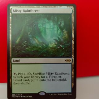 Mtg Mh2 Misty Rainforest Individual Collectible Trading Card Game