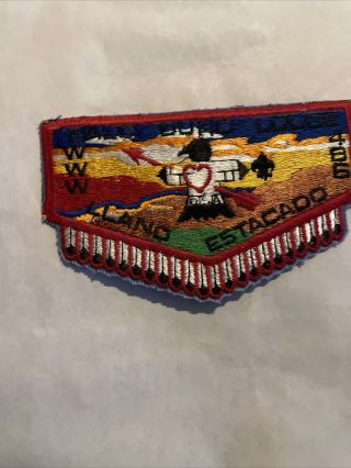 Palo Duro Oa Lodge 486 Red Early Flap Llano Estecado Boy Scouts Order Of Arrow