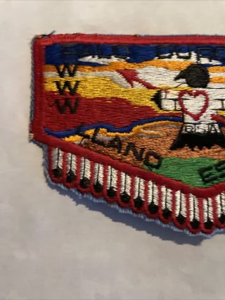 Palo Duro OA lodge 486 red early flap Llano Estecado Boy Scouts Order of Arrow 2