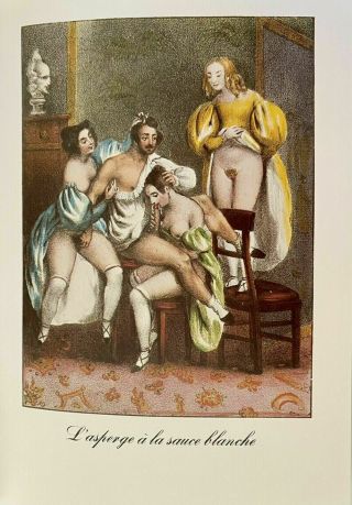 Erotic Nude Sex Penis Breast Vagina Erotik Antique Love Art Lithography 1840