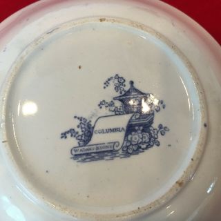 Blue and White Transferware W.  Adams and Sons 