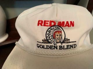 Vintage Red Man Gold Blend Snap Back Trucker Cap Pre Owned 2