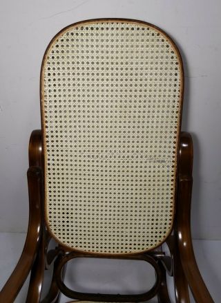 Vintage Bentwood Rocking Chair Rocker Wood Cane Mid Century Modern Thonet STYLE 5