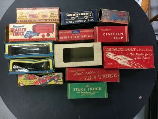 Vintage Boxes For Renwal Banner Ideal Allied Other Plastic Trucks 1950s
