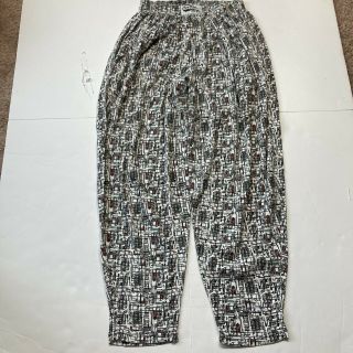 Vintage 80s 90s California Crazee Wear Pants Workout Lift Baggy Parachute Sz L