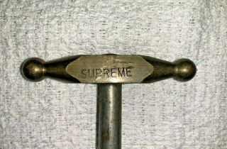 Antique Surgeon ' s TREPHINE Skull DRILL Brass & Metal Surgical Tool 2