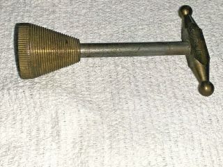 Antique Surgeon ' s TREPHINE Skull DRILL Brass & Metal Surgical Tool 3