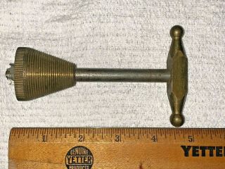 Antique Surgeon ' s TREPHINE Skull DRILL Brass & Metal Surgical Tool 4