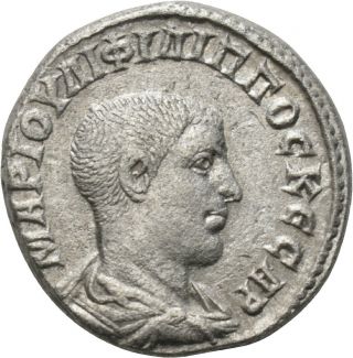 Dionysos Philippus Ii.  Bi - Tetradrachme Antiochia Adler Mw 2148