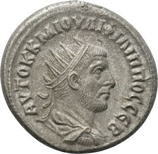 Dionysos Philippus I.  Bi - Tetradrachme Antiochia Adler Mw 2147
